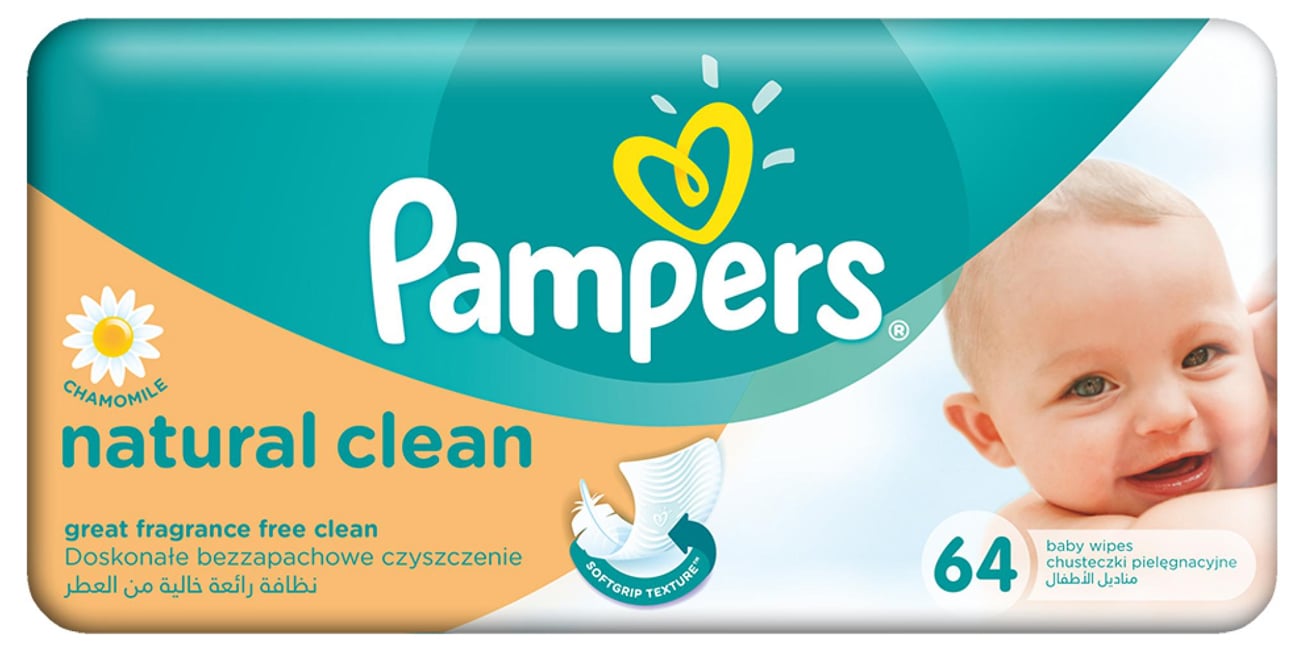 pampers chusteczki nawilżane natural clean