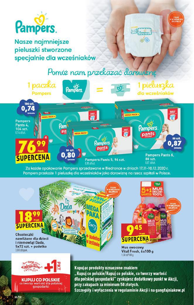 mega paka pampers biedronka