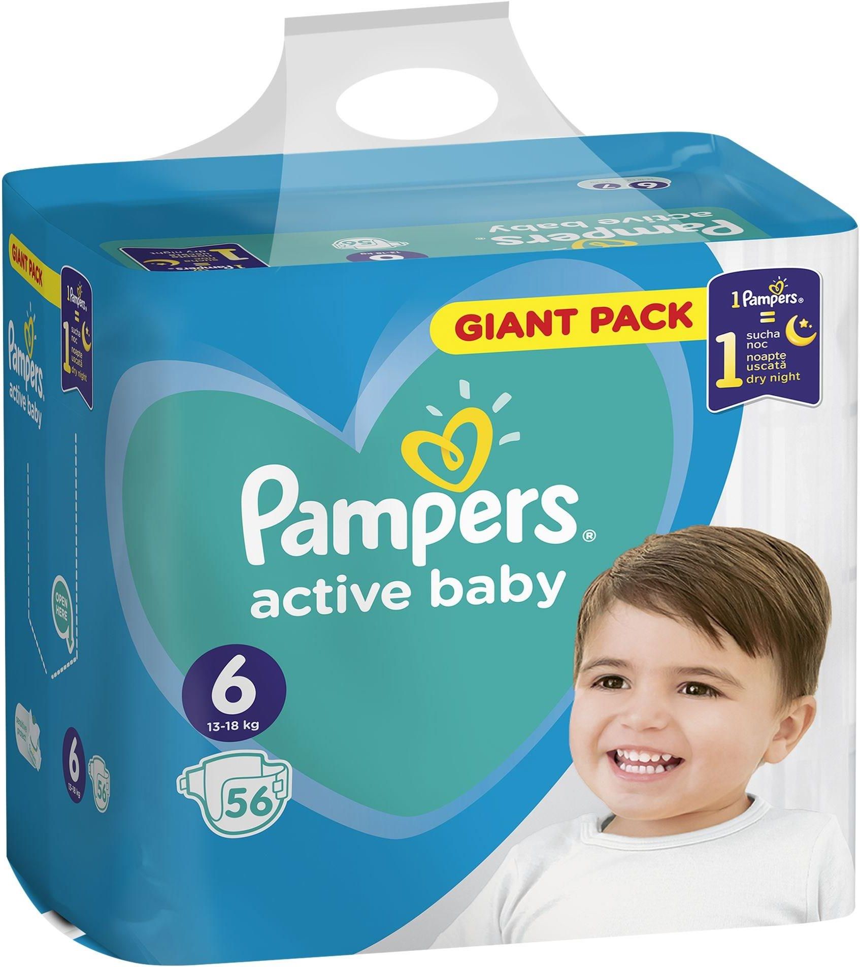 pampers active baby dry 6monthly pack ceneo