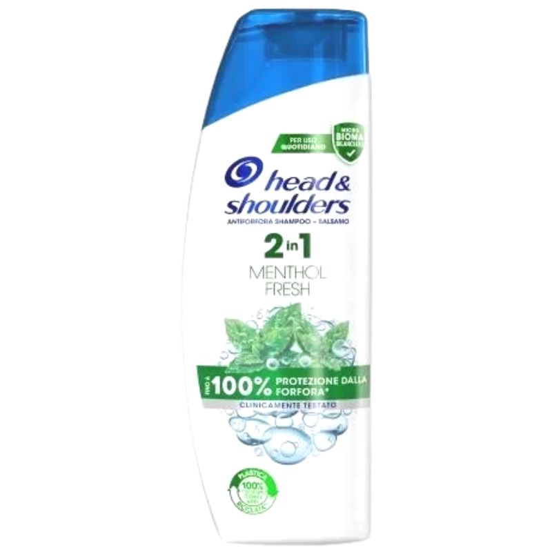 head shoulders menthol szampon przeciwłupieżowy z odżywką 2w1 naturalna świeżość