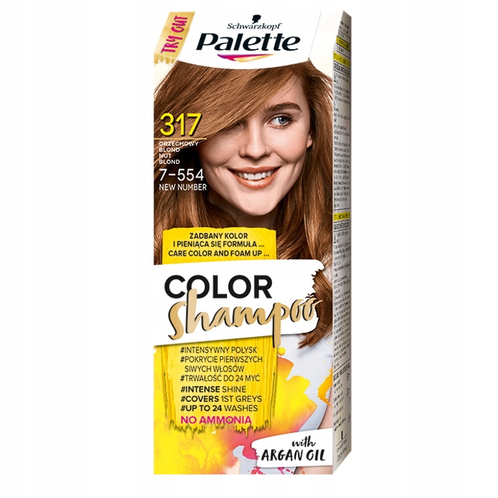 palette color shampoo 317 orzechowy blond szampon koloryzujący