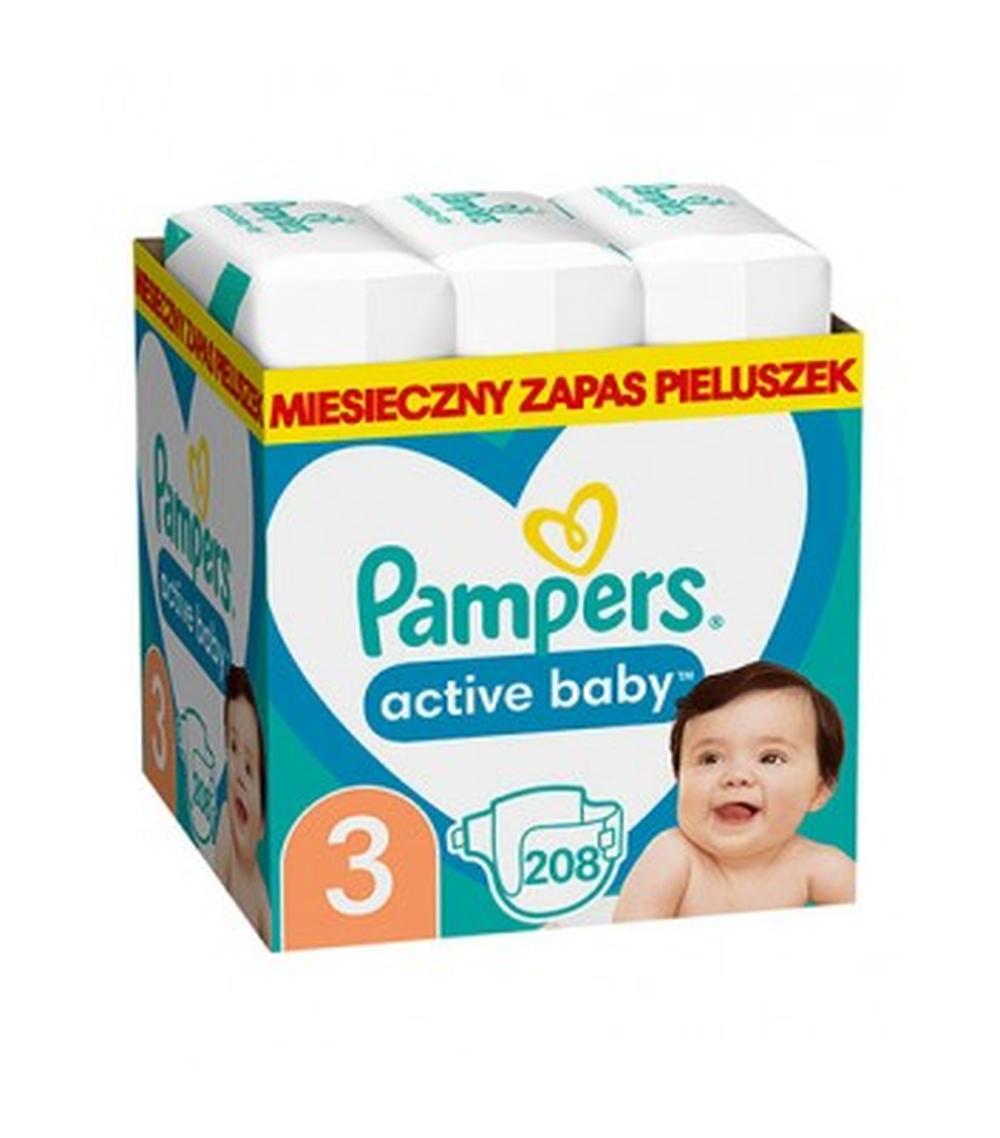 pampers active baby 3 208 sztuk