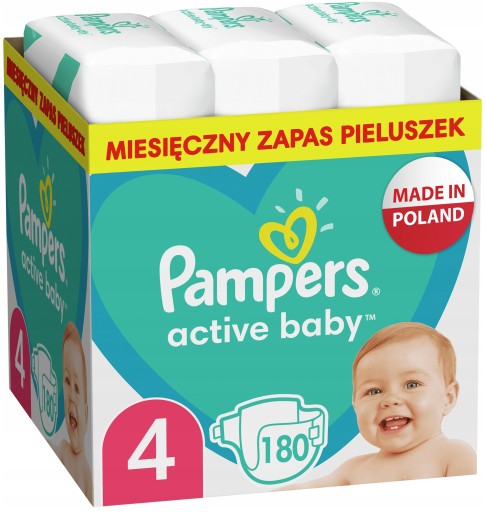 pudelko pampers pampersy