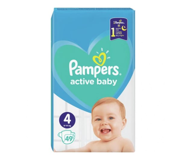 pampers active baby dry 4 49szt