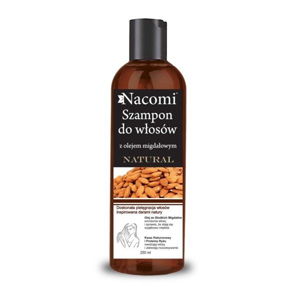 nacomi szampon wygładzający z olejem ze słodkich migdałów