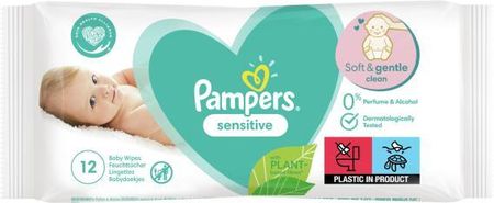 pampers sensitive chusteczki nawilżane 12szt