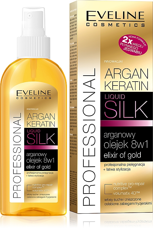 eveline argan keratin arganowy szampon do włosów 8w1