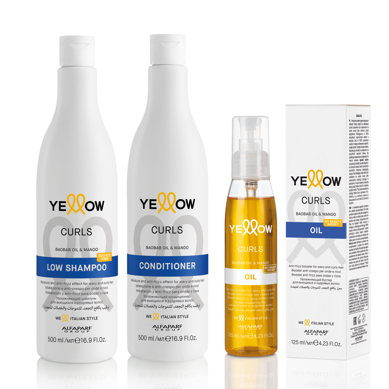 yellow curly szampon do włosów kręconych 500ml