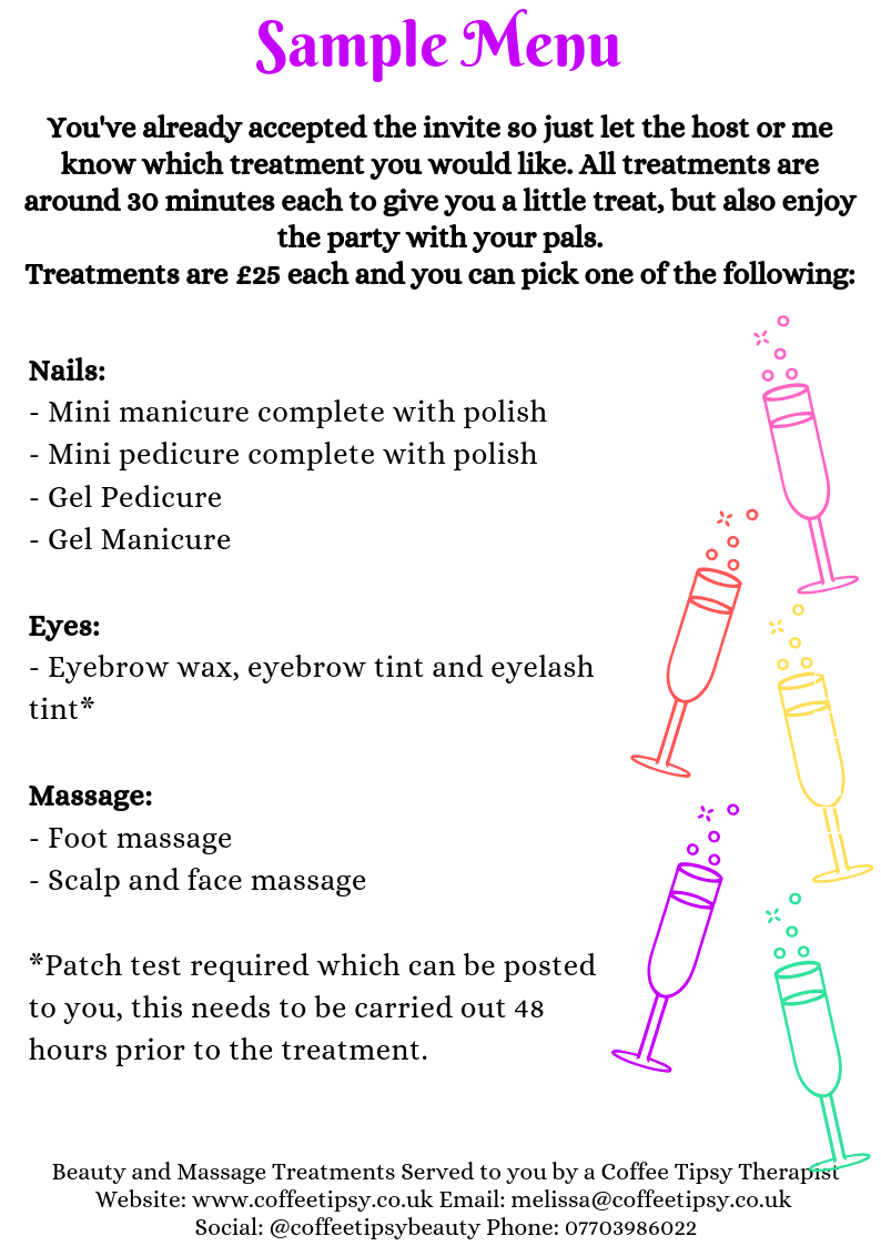 to pamper example