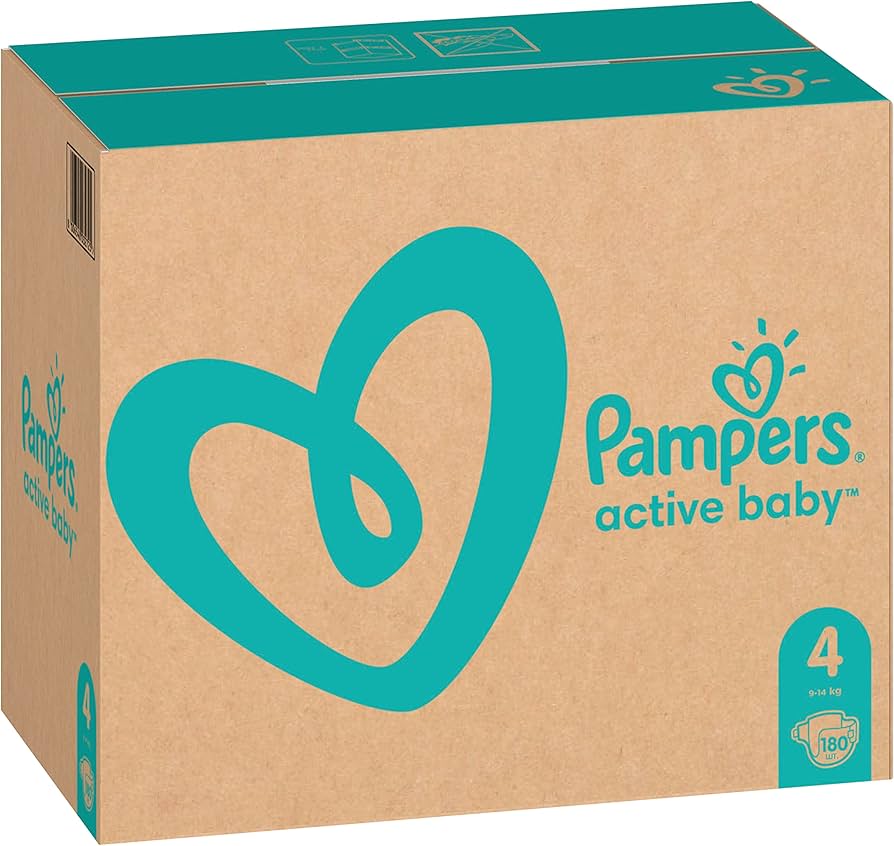 pampers active dry 4 opakowania