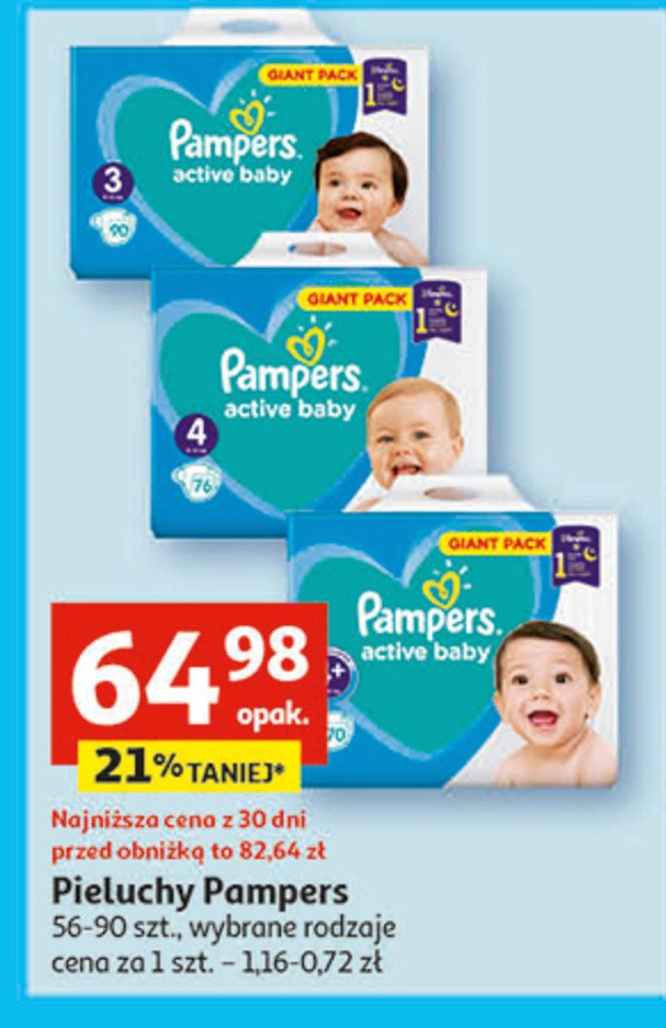 promocja pampers active baby 4