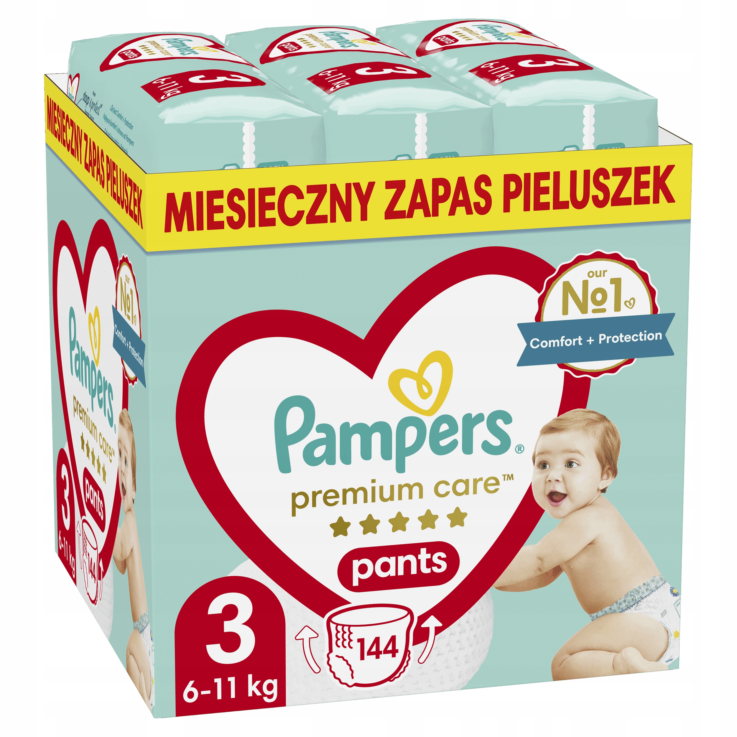 pampers premium care 3 zapas na miesiąc