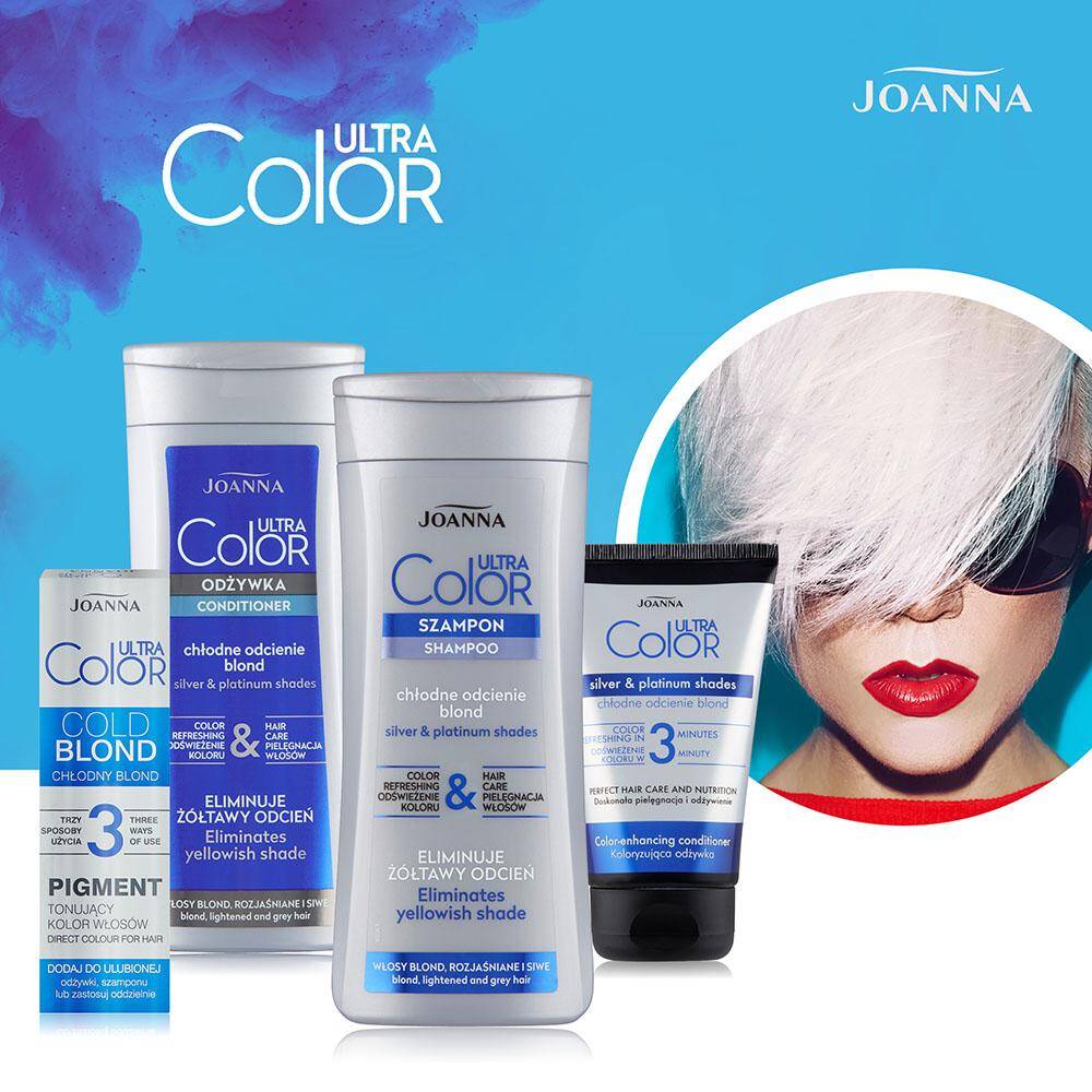 joanna szampon ultra color włosy blond siwe 200ml