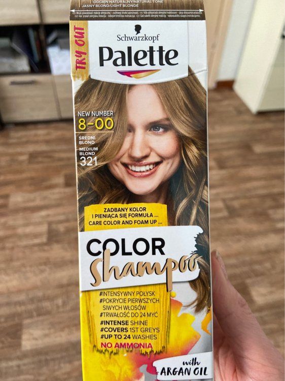 palette color shampoo szampon koloryzujący sredni blond