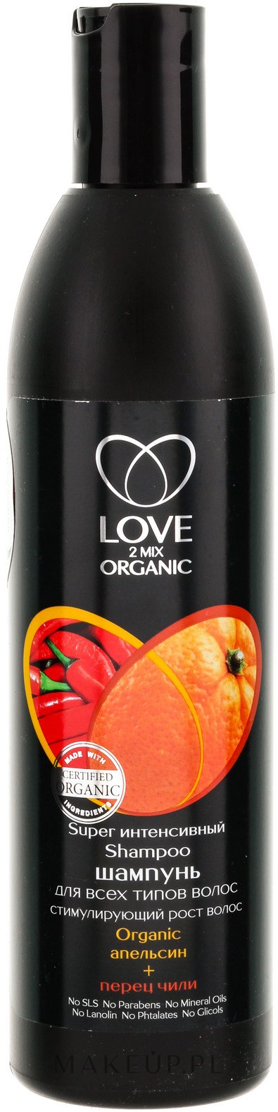 love2mix organic wizaż szampon na porost