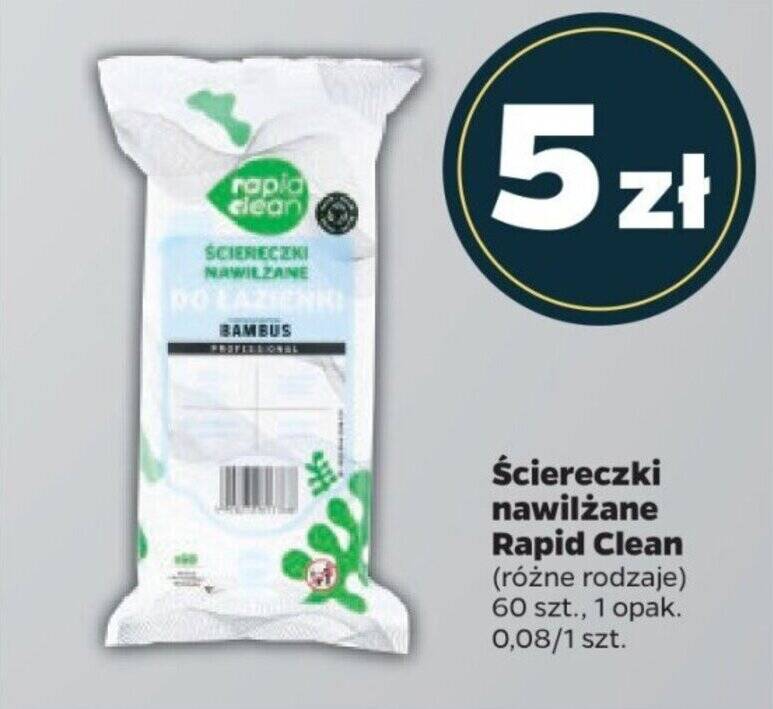 rapid clean chusteczki nawilżane zielone