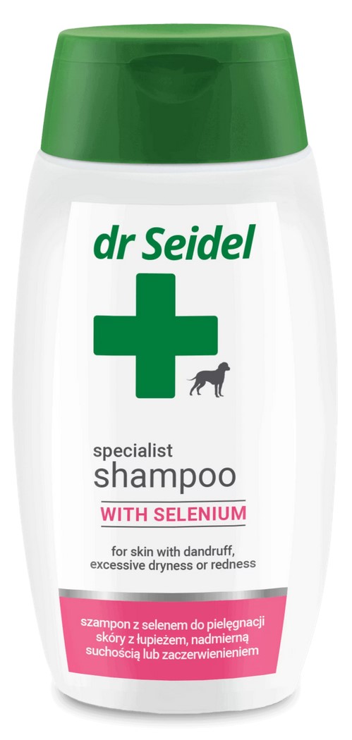 dr seidel szampon selenowy świąd łupież skóra psa opinie