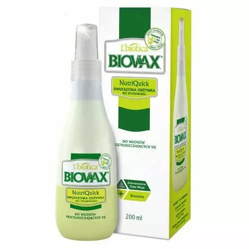 lbiotica biovax nutriquick odżywka do włosów przetłuszczających się