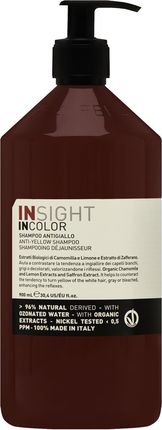 insight anti-yellow szampon do włosów blond 900ml