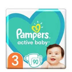 pieluchy pampers active baby giant pack 3 midi 90 szt