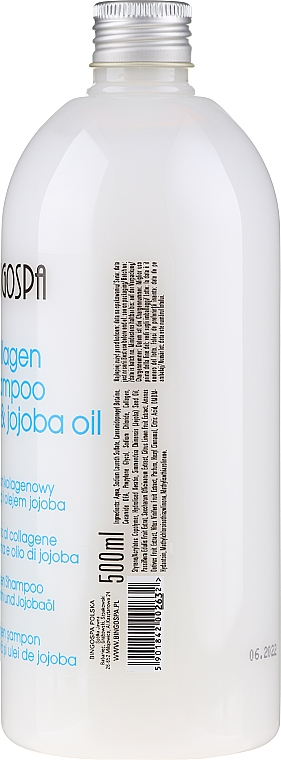 bingospa kolagenowy szampon z olejkiem jojoba