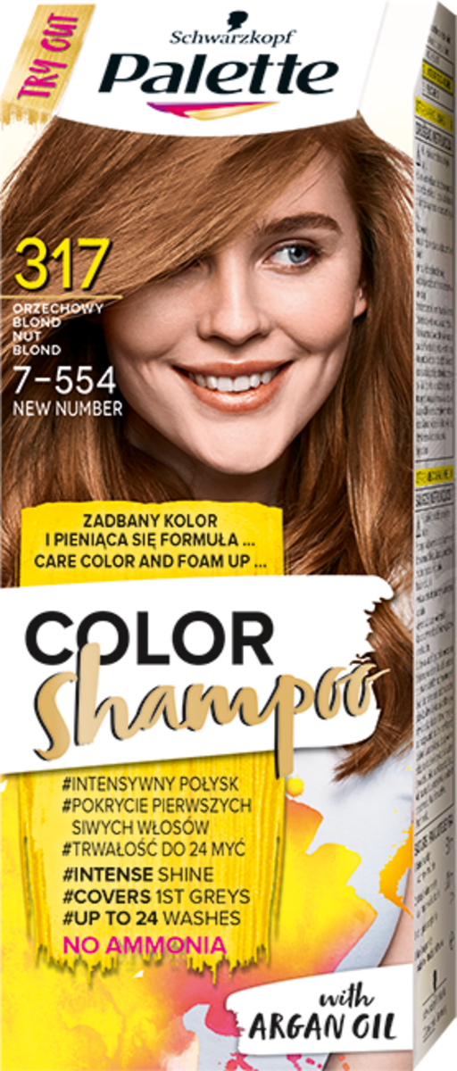 palette color shampoo 317 orzechowy blond szampon koloryzujący