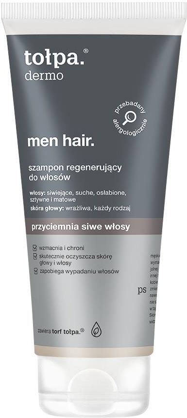 tołpa men hair regenerujący szampon do włosów siwych 200ml