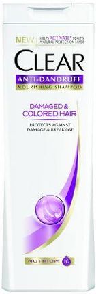 clear damaged & coloured hair szampon przeciwłupieżowy 400 ml