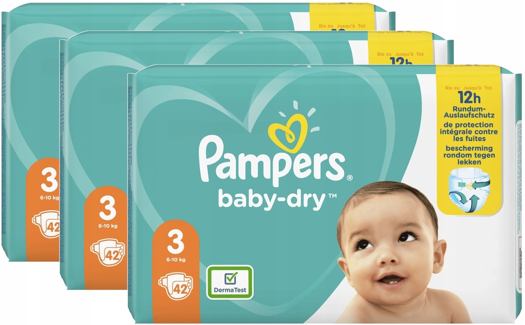 pampers 3 126 sztuk