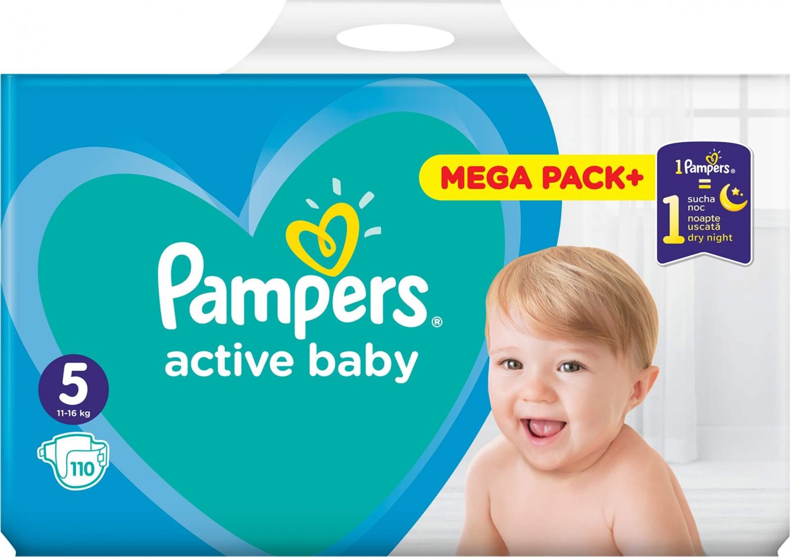 pampers 5 active baby mega pack
