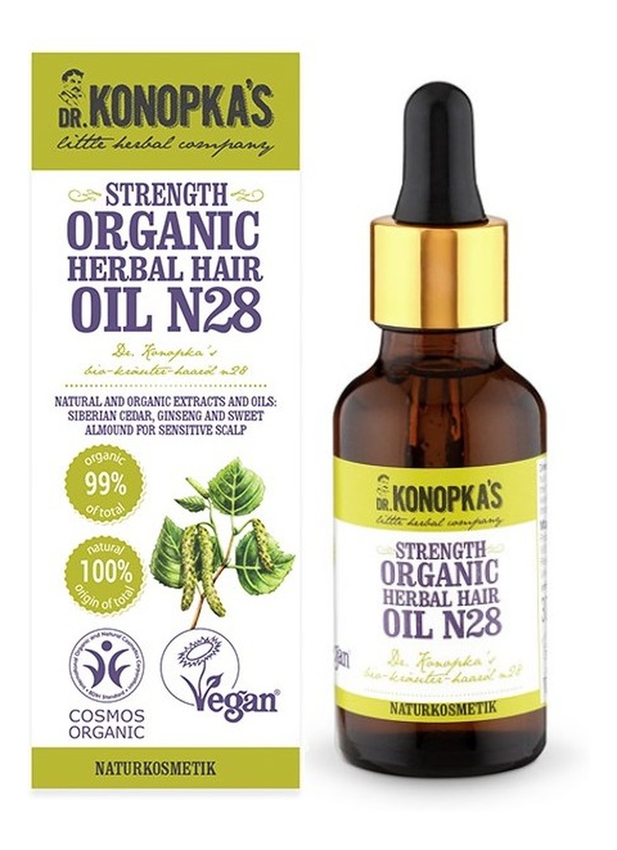 dr konopkas organiczny ziołowy olejek do włosów