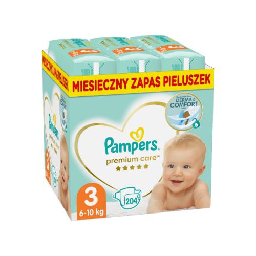 pampers premium care pieluchy 3 204szt zapas