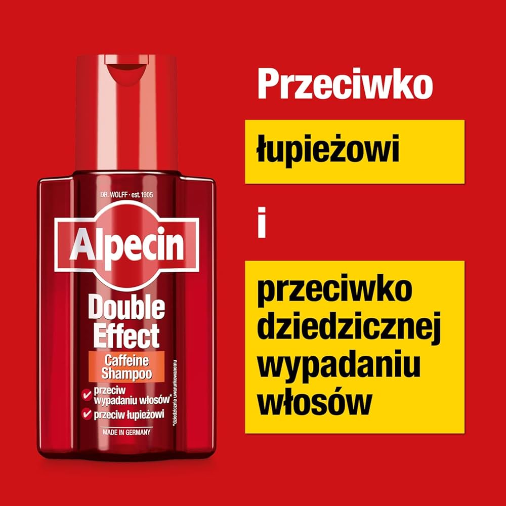 alpecin double effect szampon przeciwłupieżowy oraz przeciw wypadaniu włosów