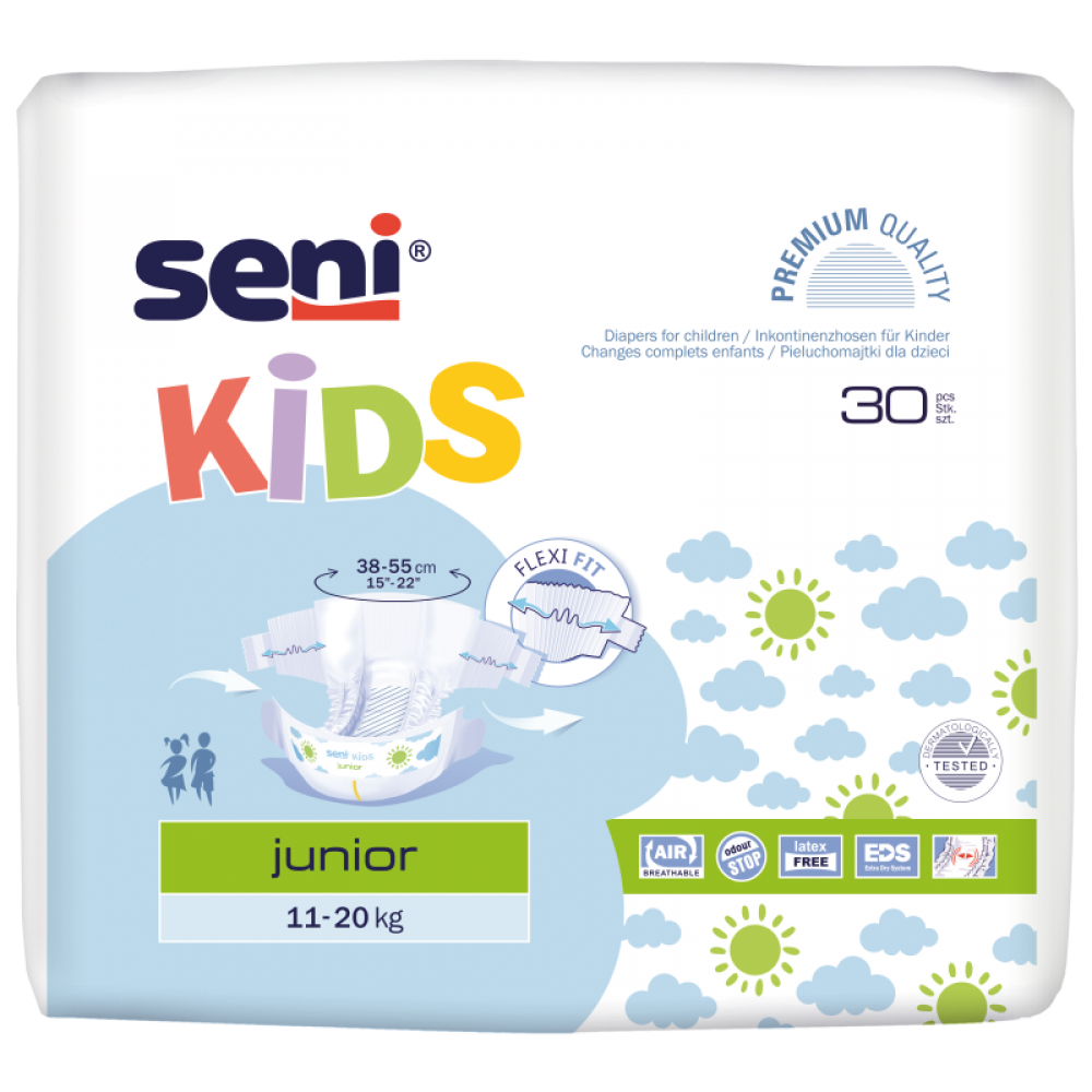 pieluchomajtki dziec.seni kids junior op.30 k.150szt