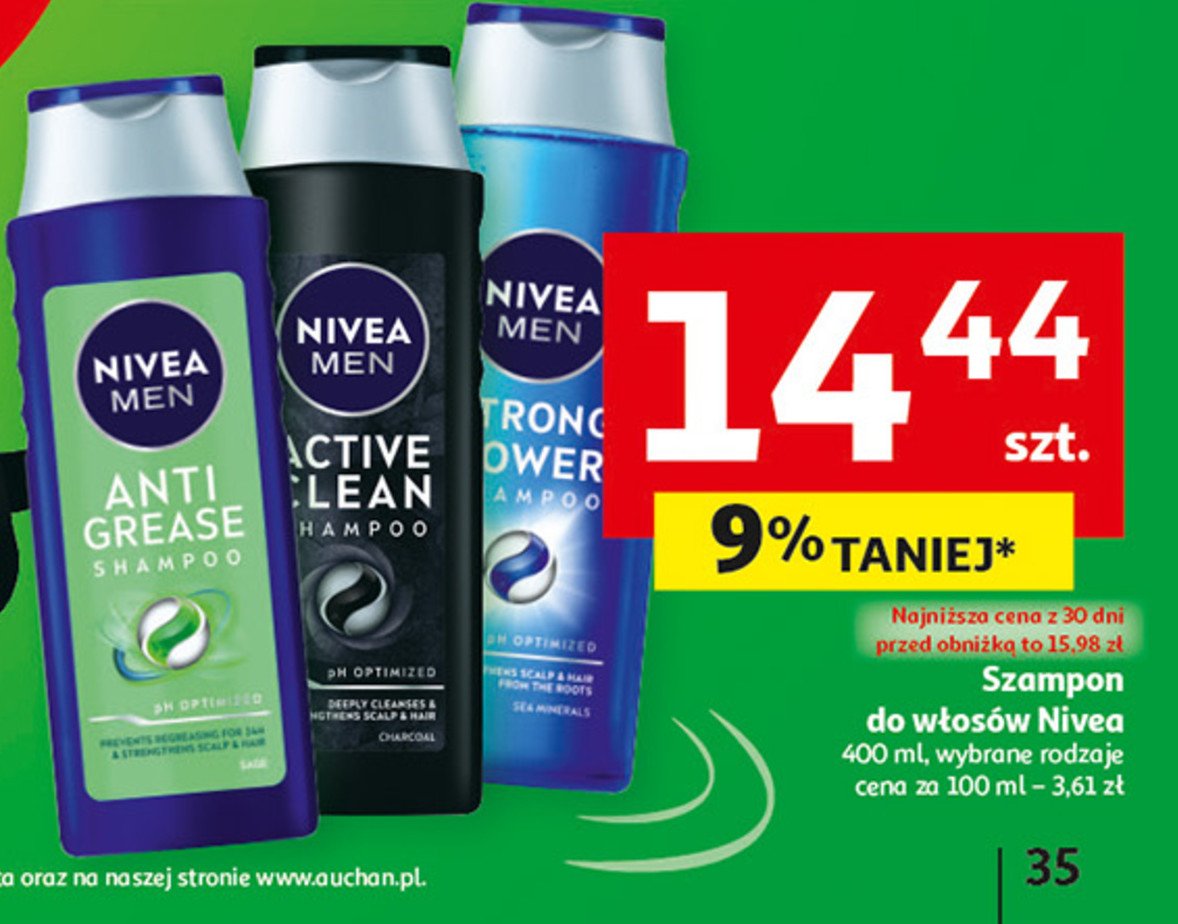 nivea active clean szampon auchan