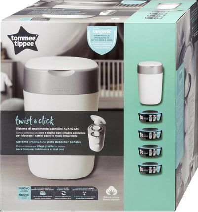 Pojemnik na pieluchy Tommee Tippee Twist and Click + 4 wymienne wkłady