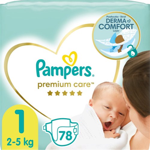 pampers premium care newborn cena