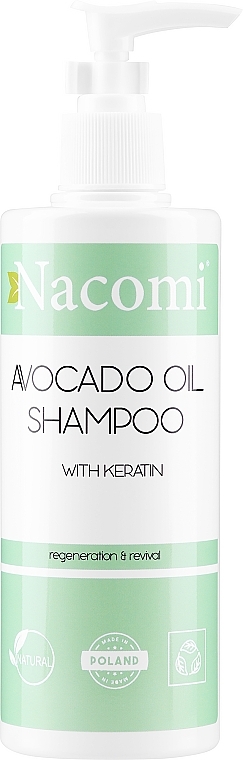 nacomi szampon z keratyną i olejem avocado