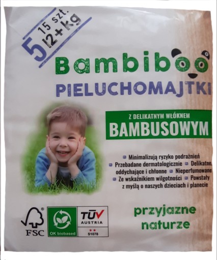 bambiboo pieluchomajtki bambusowe