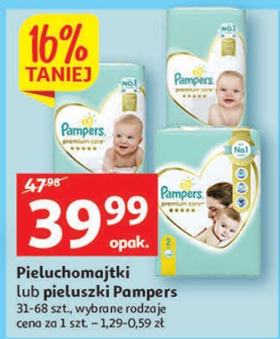 auchan pieluchy pampers cena