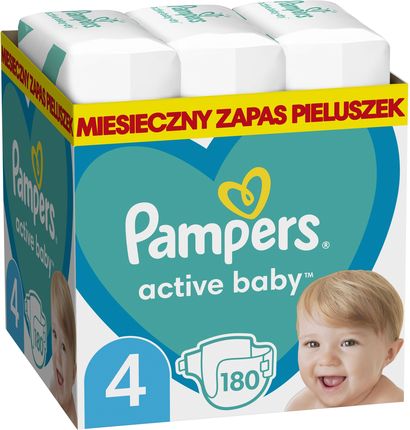 pieluchy pampers active baby-dry 4+