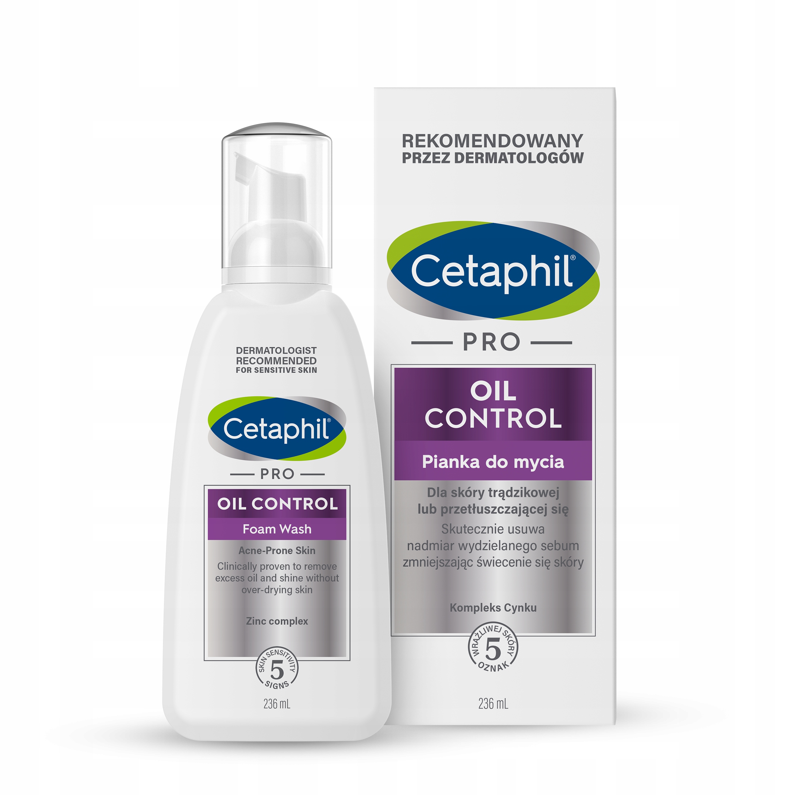 cetaphil dermacontrol pianka do mycia twarzy do cery trądzikowej