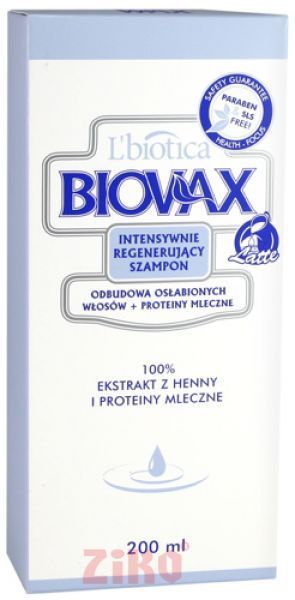 biovax szampon do włosów osłabionych latte z proteinami