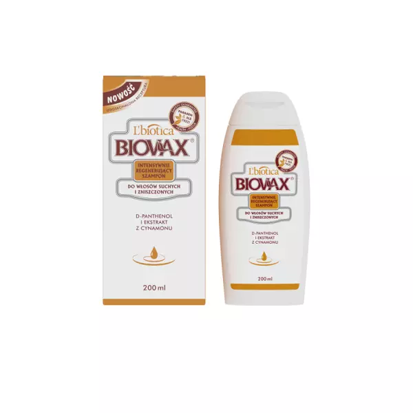 biovax szampon do włosów suchych i zniszczonych 200ml