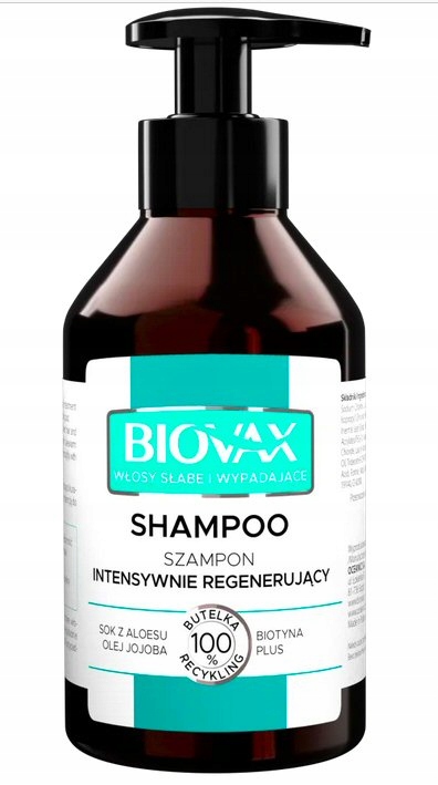 biovax szampon intensywnie regenerujący biotyna plus