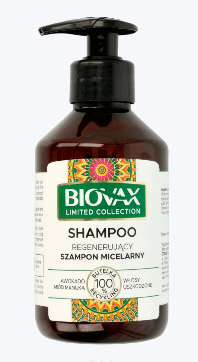 lbiotica biovax szampon micelarny kwiat wisni