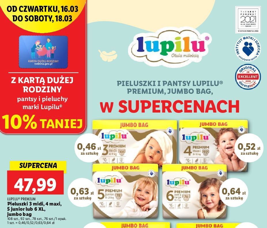 lidl rozmiar 5 pieluchy