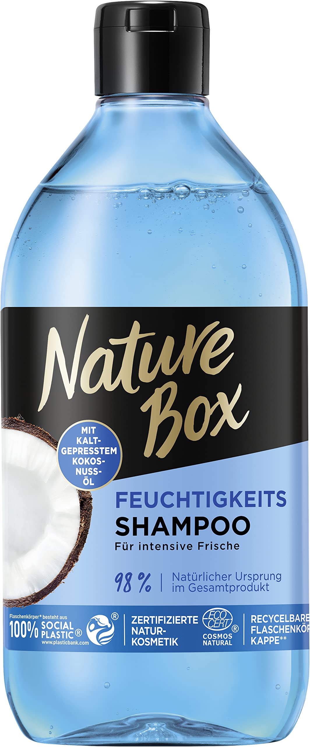 nature box szampon do włosow nawilżający