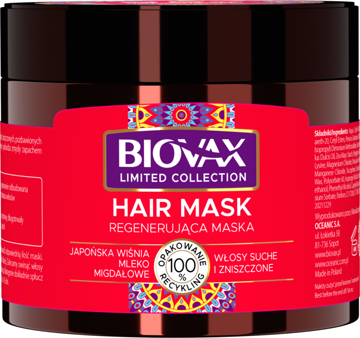 biovax odżywka do włosów wiśnia