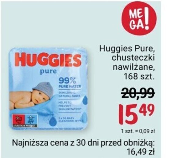 chusteczki huggies pure rossmann